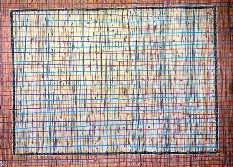 Con la mente en el cielo y los pies en el suelo Surreal Chess Painting -  Gastón Charó by Gastón Charó (2020) : Painting Acrylic, Pencil on Canvas -  SINGULART
