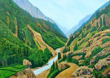 Original Realism Landscape Paintings by Ajay Harit
