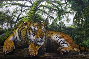 Print of Realism Animal Paintings by Prabita Rajesh