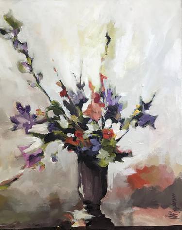 Original Figurative Floral Paintings by Vanessa Snyder