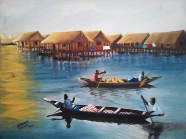 Print of Landscape Paintings by Henry Odunsi