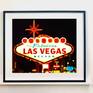Welcome Las Vegas framed in black