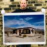 Richard Heeps holding Homestead II print