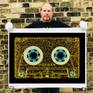 Richard holding print Heidler and Heeps Tape Collection All That Glitters is Golden.