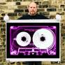 Richard Heeps holding Heidler and Heeps tape collection Pink Tinted Cassette print.
