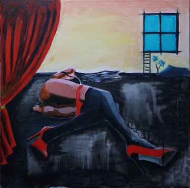 Original Modern Erotic Paintings by Val Teodor