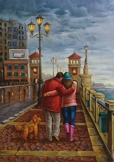 Original Fine Art Love Paintings by Amr El Gohary