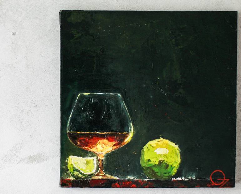 Original Food & Drink Painting by Dve Denisovny