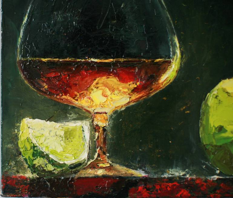 Original Food & Drink Painting by Dve Denisovny