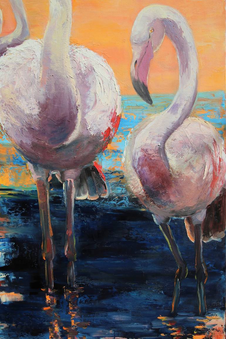 Original Impressionism Animal Painting by Galina Khusainova