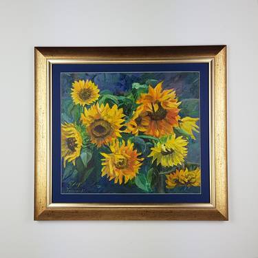 Sunflower Impressionist artwork thumb