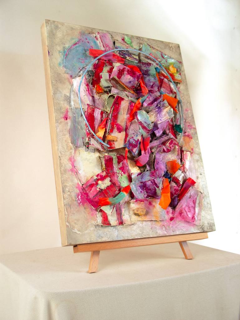 Original Abstract Expressionism Abstract Mixed Media by Don Perley