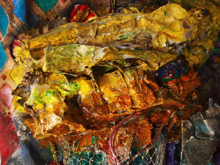 Original Abstract Expressionism Abstract Mixed Media by Don Perley