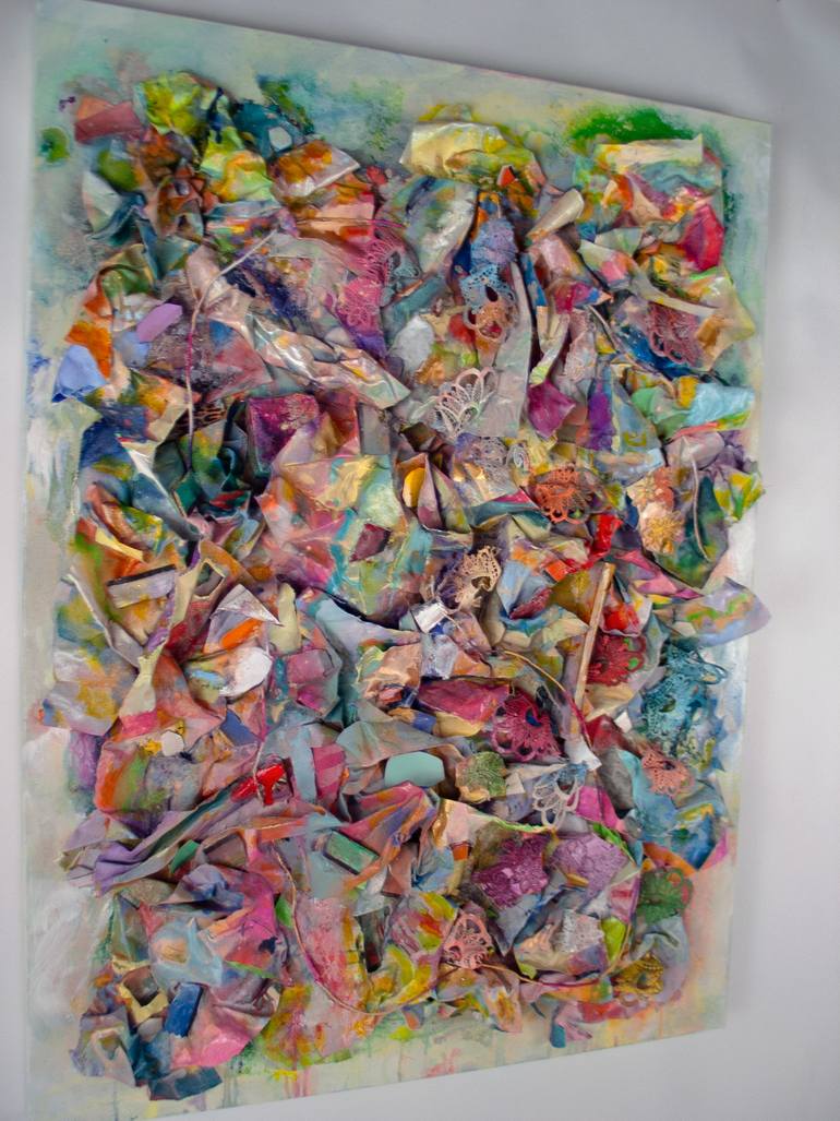 Original Abstract Expressionism Abstract Mixed Media by Don Perley