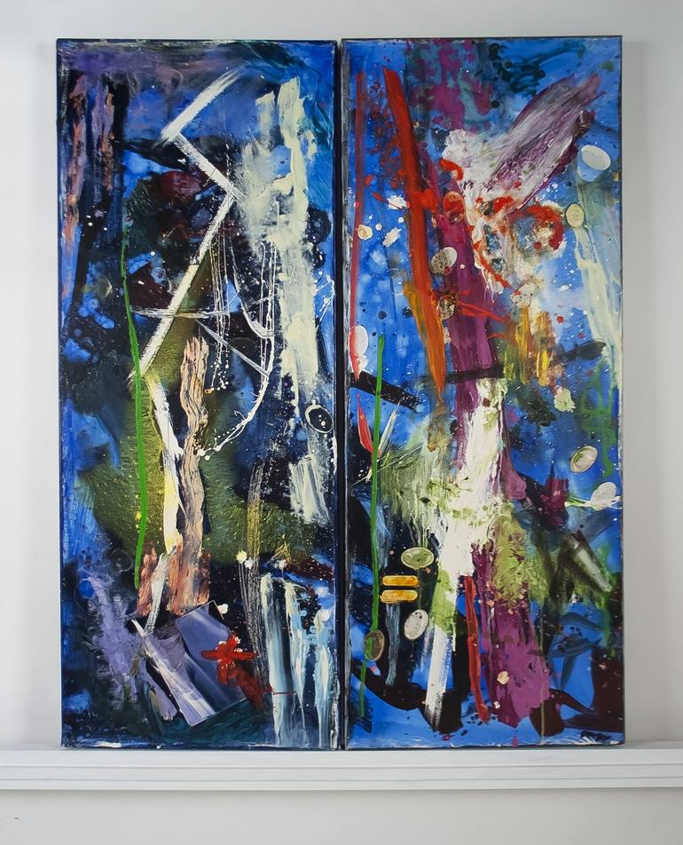 Original Abstract Expressionism Abstract Painting by Don Perley