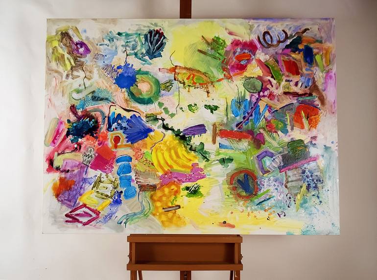 Original Abstract Expressionism Abstract Painting by Don Perley