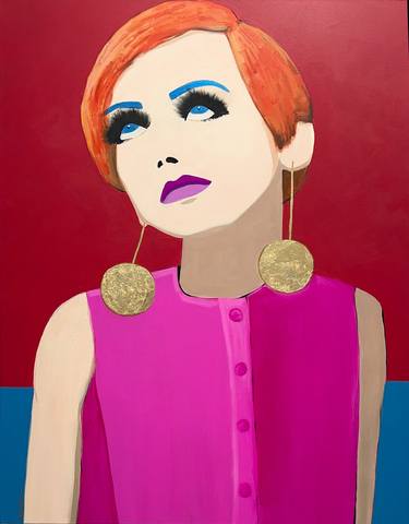 Original Pop Culture/Celebrity Paintings by Carol Measom