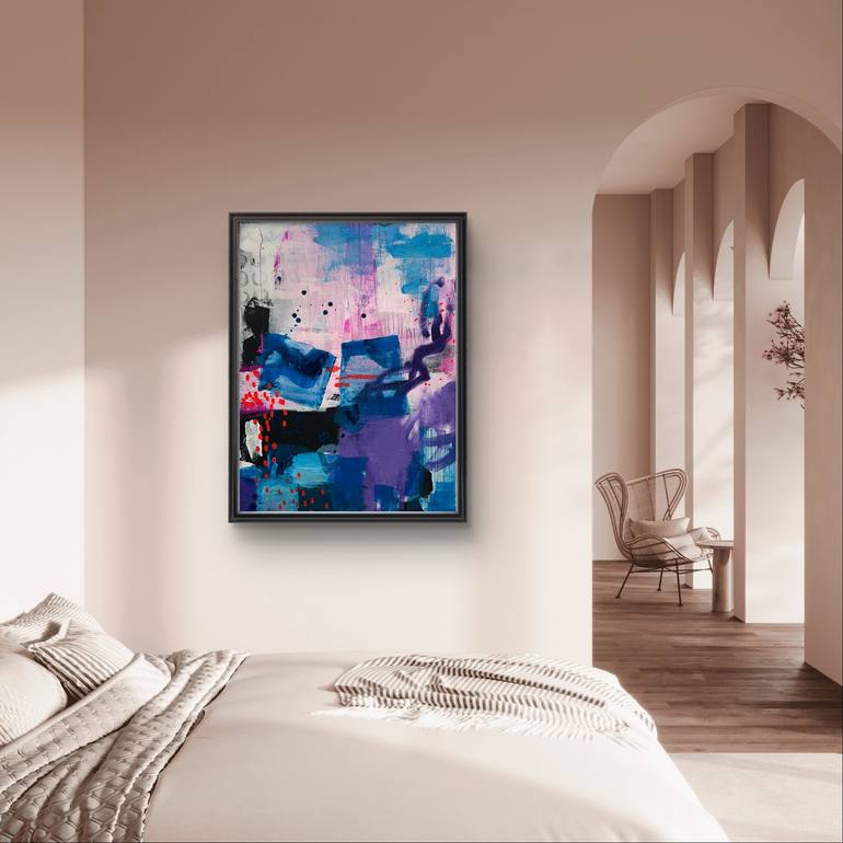 Original Abstract Expressionism Abstract Painting by Carol Measom