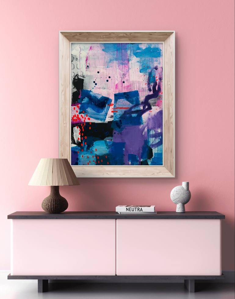 Original Abstract Expressionism Abstract Painting by Carol Measom