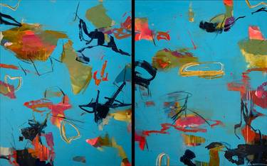 Original Modernism Abstract Painting by Carol Measom