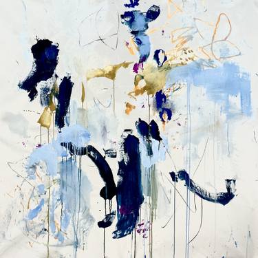 Original Abstract Expressionism Abstract Painting by Carol Measom