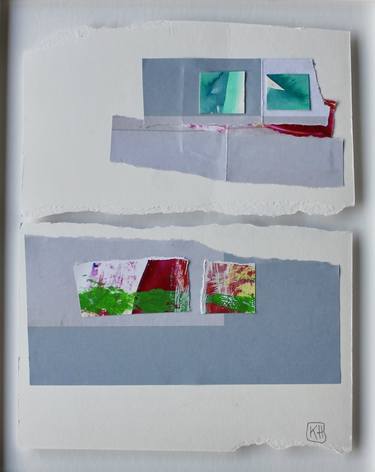 Original Abstract Boat Mixed Media by Kirana Haag