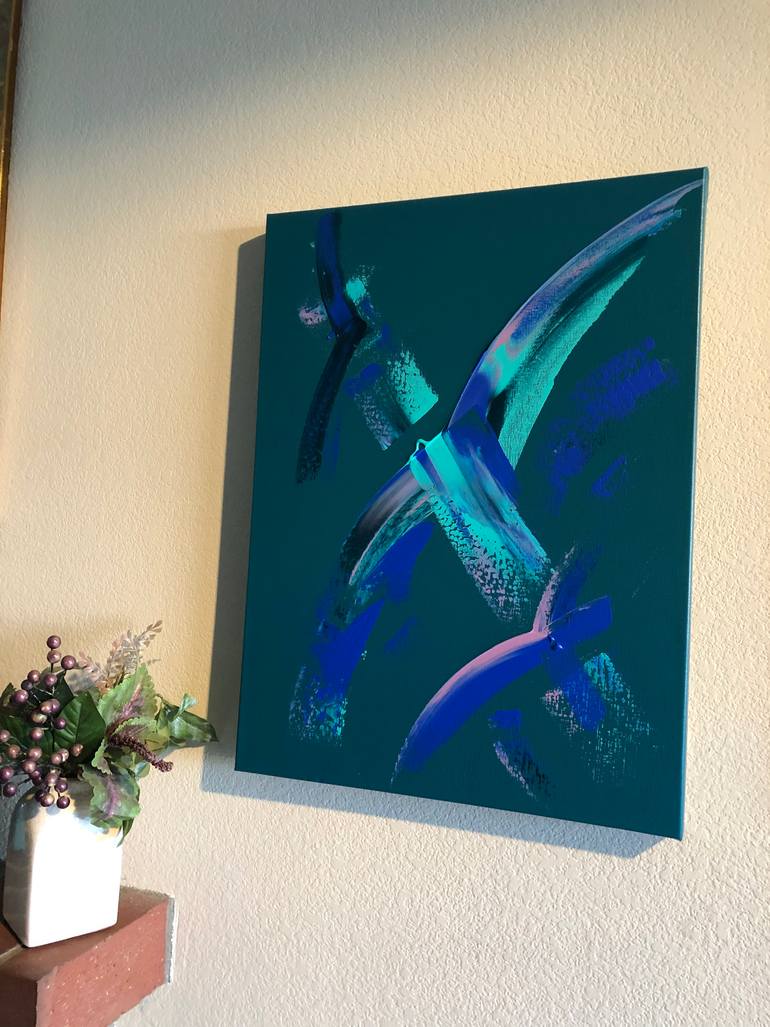 Original Abstract Expressionism Abstract Painting by Agnes Cavina