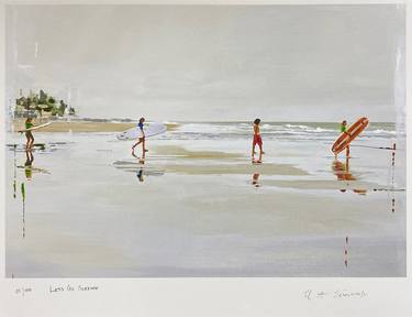 Original Fine Art Beach Printmaking by Helen Sinfield