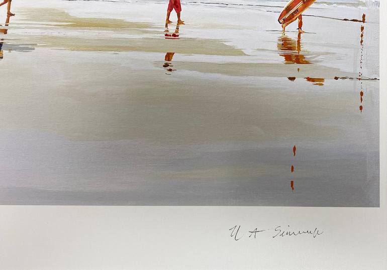 Original Beach Printmaking by Helen Sinfield