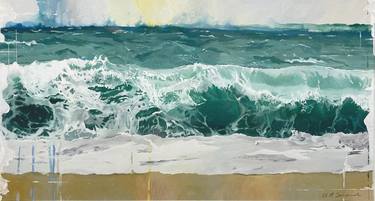Original Impressionism Seascape Paintings by Helen Sinfield