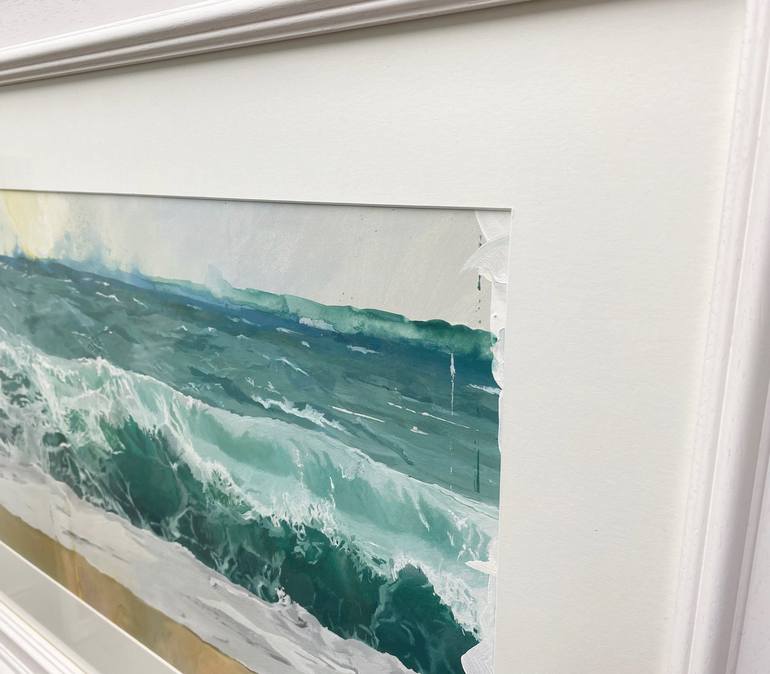 Original Impressionism Seascape Painting by Helen Sinfield