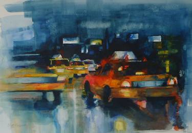 Print of Impressionism Cities Paintings by Helen Sinfield