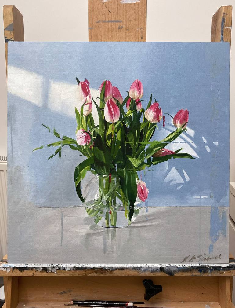 Original Floral Painting by Helen Sinfield