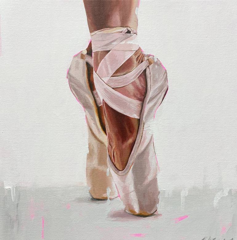 The Ballet Shoes Painting by Helen Sinfield