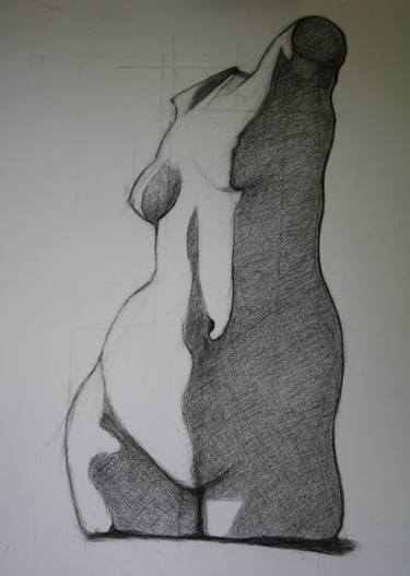 Original Figurative Nude Drawings by Stéphanie Lavanan