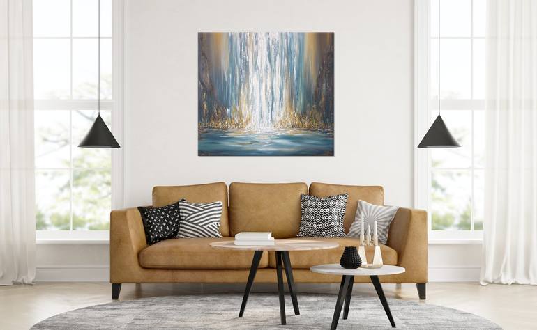 Original Abstract Water Painting by Liz Whaley