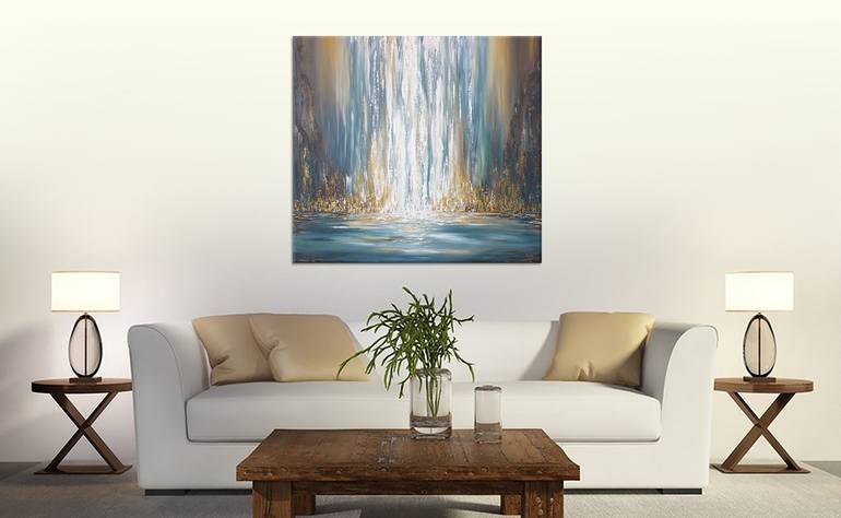 Original Abstract Water Painting by Liz Whaley