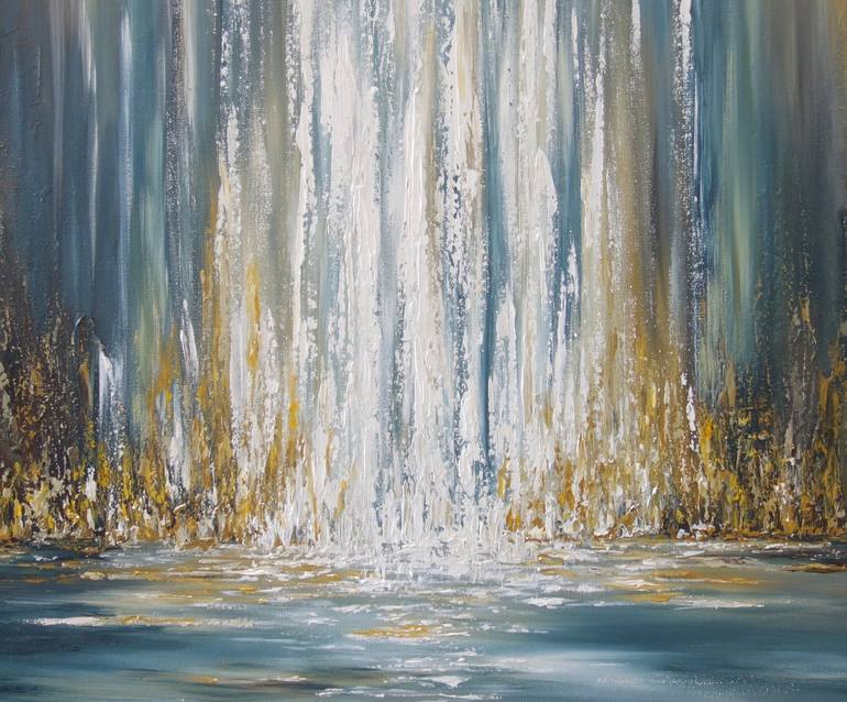 Original Abstract Water Painting by Liz Whaley