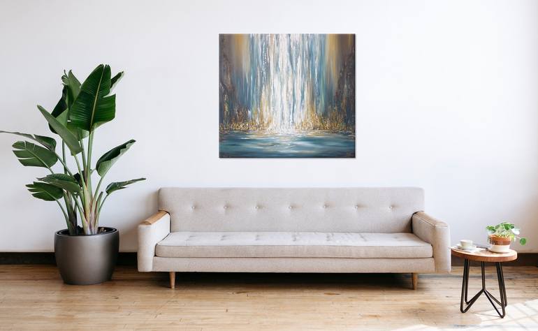 Original Abstract Water Painting by Liz Whaley