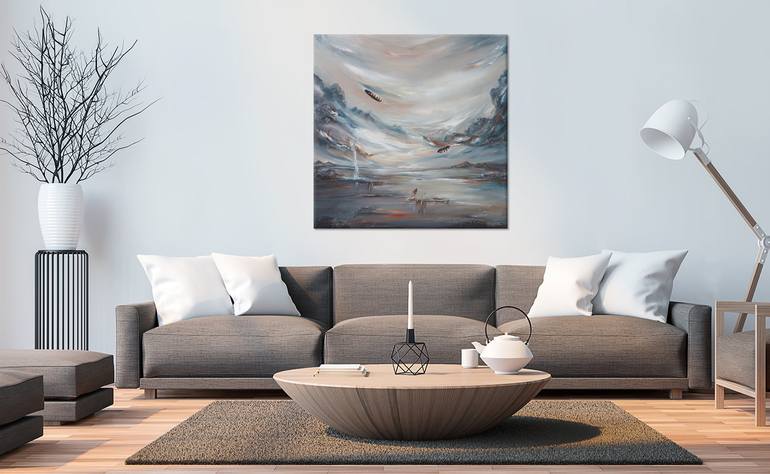 Original Abstract Seascape Painting by Liz Whaley