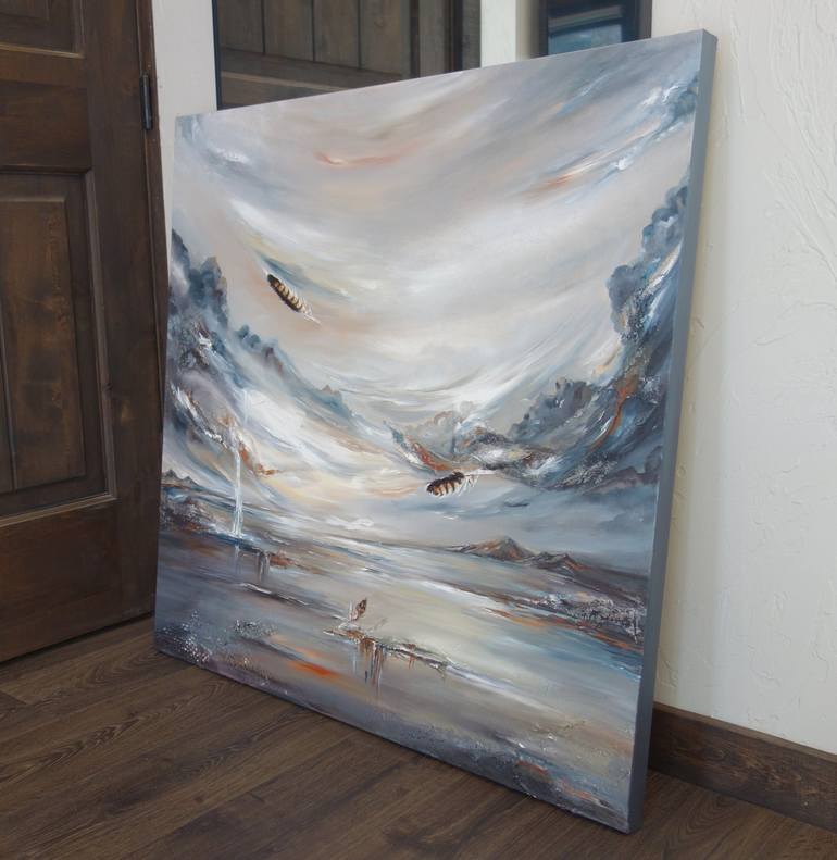 Original Abstract Seascape Painting by Liz Whaley