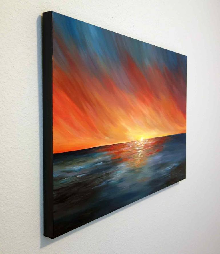 Original Modern Seascape Painting by Liz Whaley