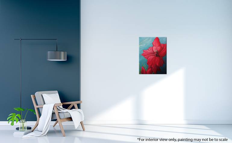 Original Figurative Floral Painting by Liz Whaley