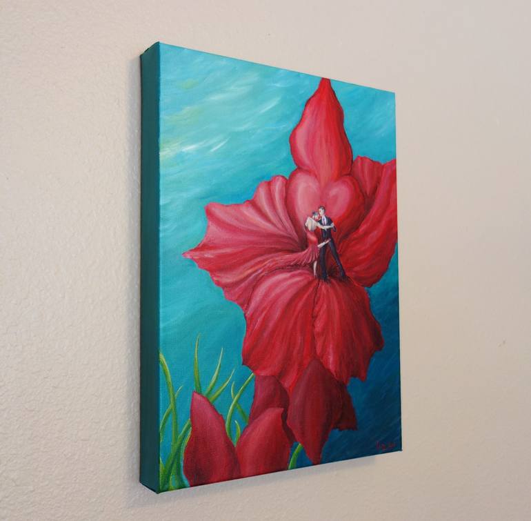 Original Figurative Floral Painting by Liz Whaley