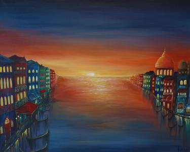 Venice Sunset, Liz W Fine Art thumb