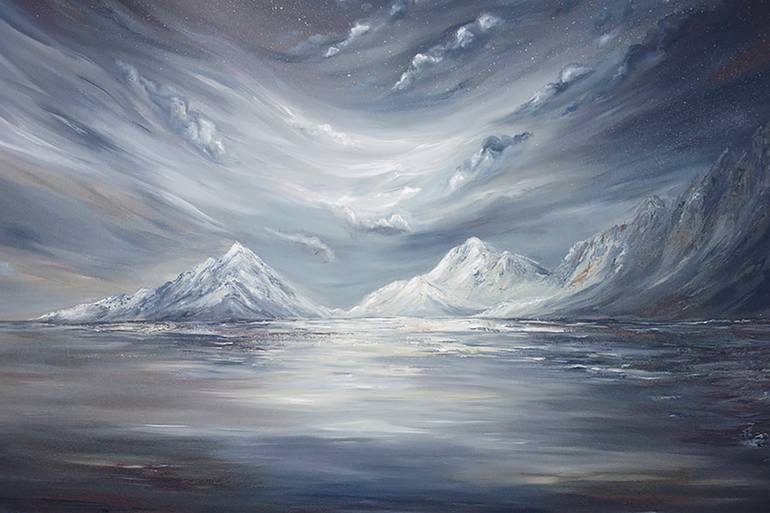 Original Modernism Landscape Painting by Liz Whaley