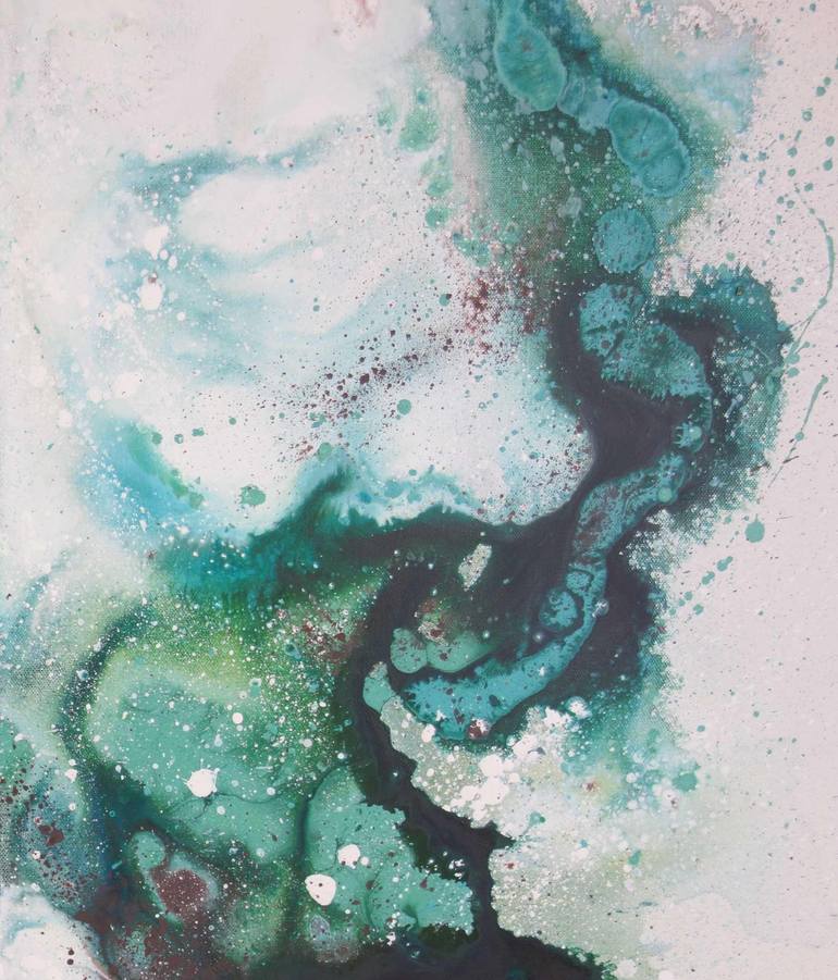 Original Abstract Expressionism Abstract Painting by Liz Whaley