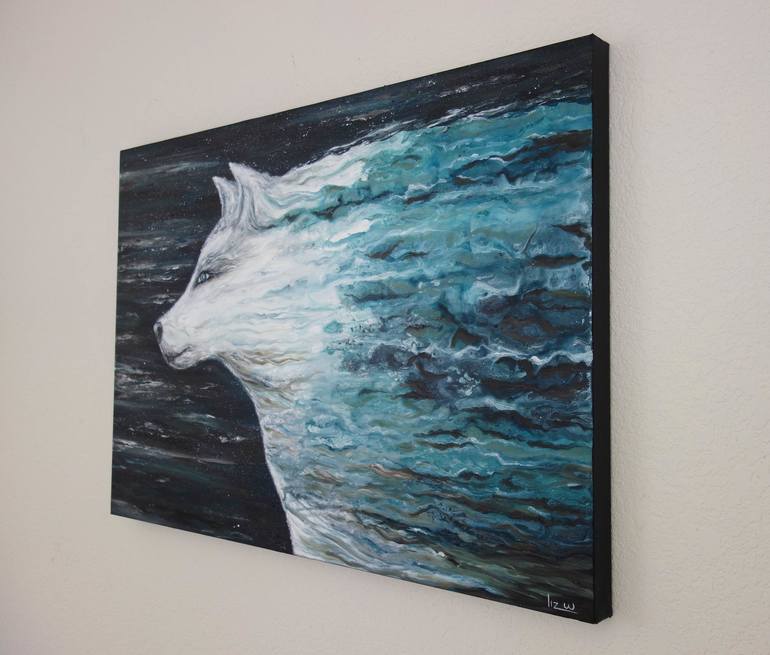 Original Abstract Animal Painting by Liz Whaley