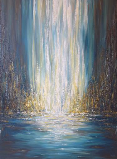 Original Abstract Water Paintings by Liz Whaley