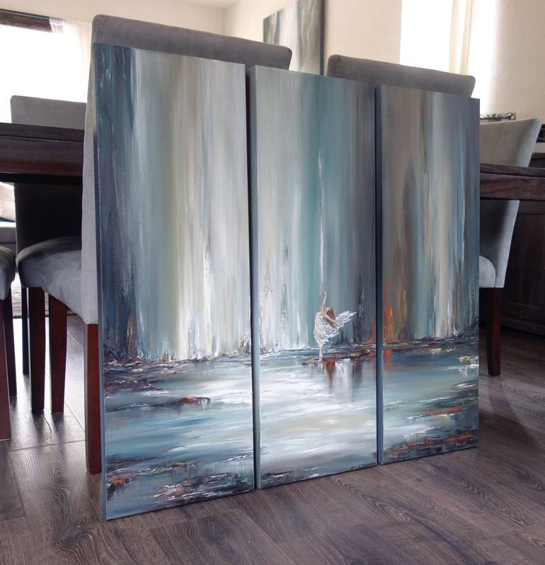 Original Abstract Water Painting by Liz Whaley